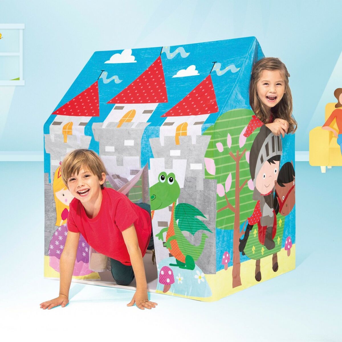 Casă pentru Copii de Joacă Intex Castel 95 x 107 x 75 cm (6 Unități) - Jucarii si jocuri, În aer liber și sport