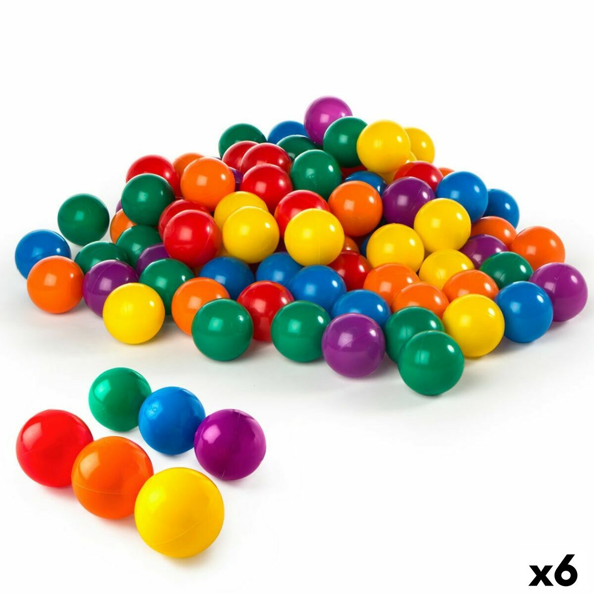 Mingi Intex FUN BALLZ 8 x 8 x 8 cm (6 Unități) - Jucarii si jocuri, În aer liber și sport