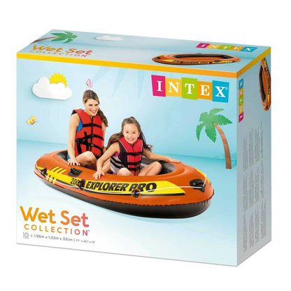 Barcă Gonflabilă Intex Explorer Pro 200 3 Unități 196 x 33 x 102 cm - Sport și în aer liber, Sporturi acvatice