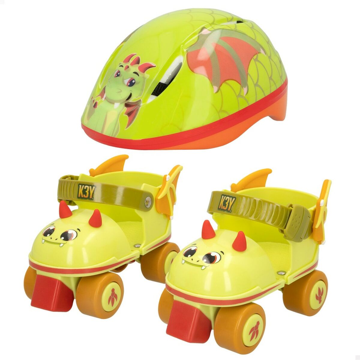 Patine cu Rotile Pat Avenue Dragon Cască 24-30 (4 Unități) - Jucarii si jocuri, În aer liber și sport