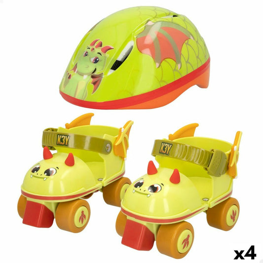 Patine cu Rotile Pat Avenue Dragon Cască 24-30 (4 Unități) - Jucarii si jocuri, În aer liber și sport