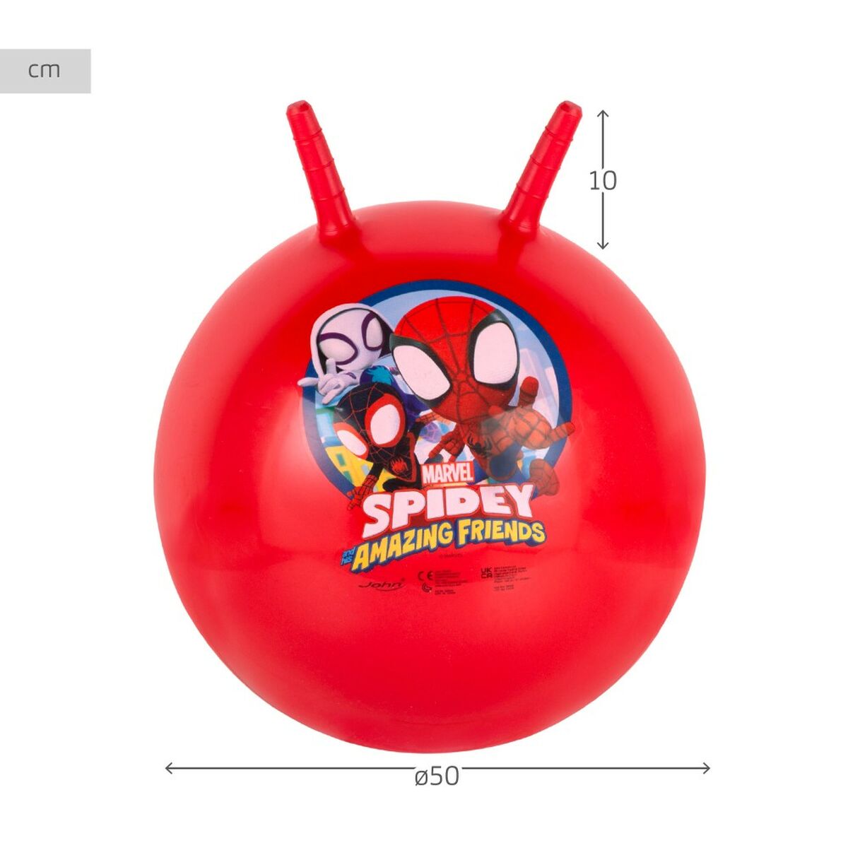 Mingea de sărituri Spidey Ø 45 cm Roșu (10 Unități) - Sport și în aer liber, Sporturi recreative