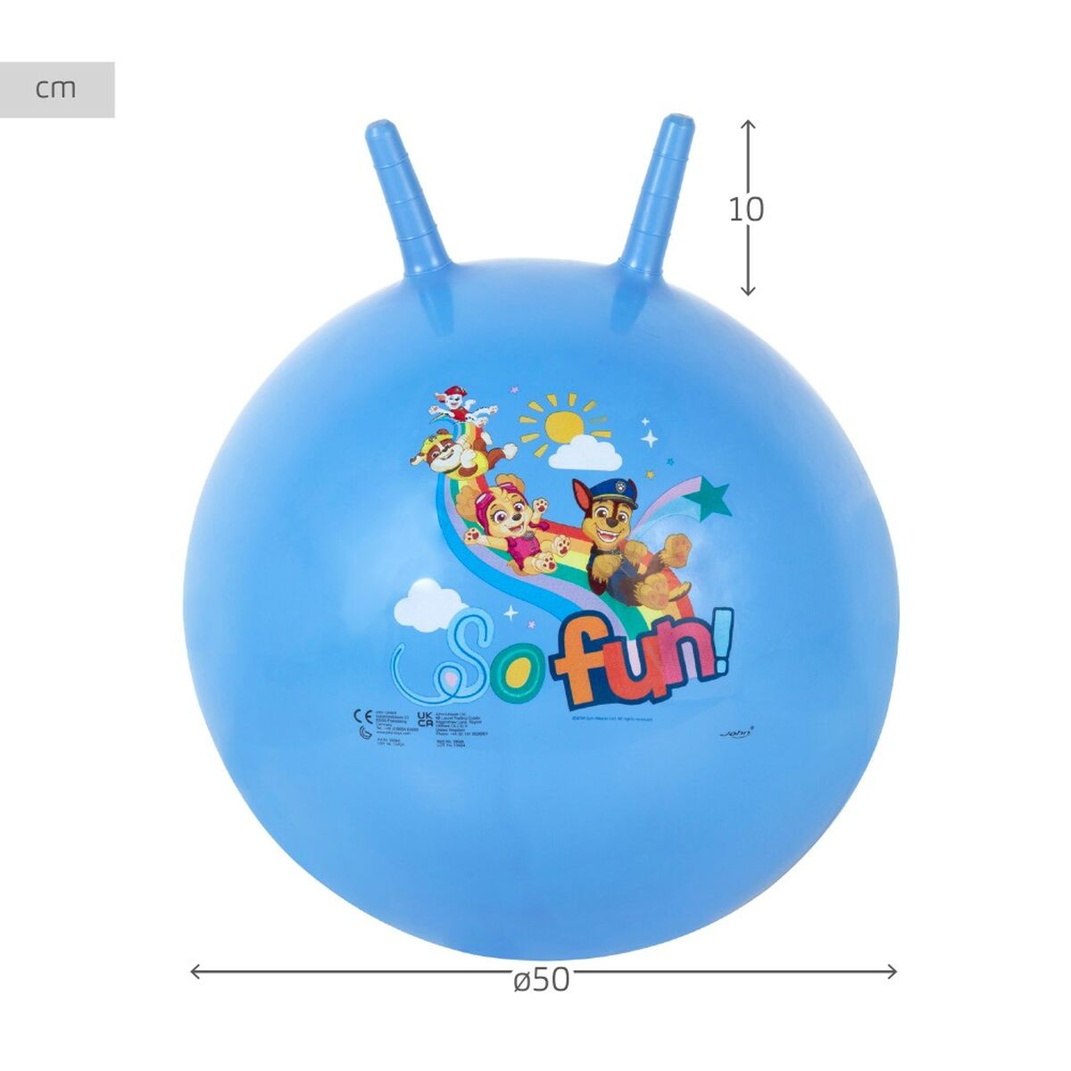Mingea de sărituri The Paw Patrol Albastru (10 Unități) - Sport și în aer liber, Sporturi recreative