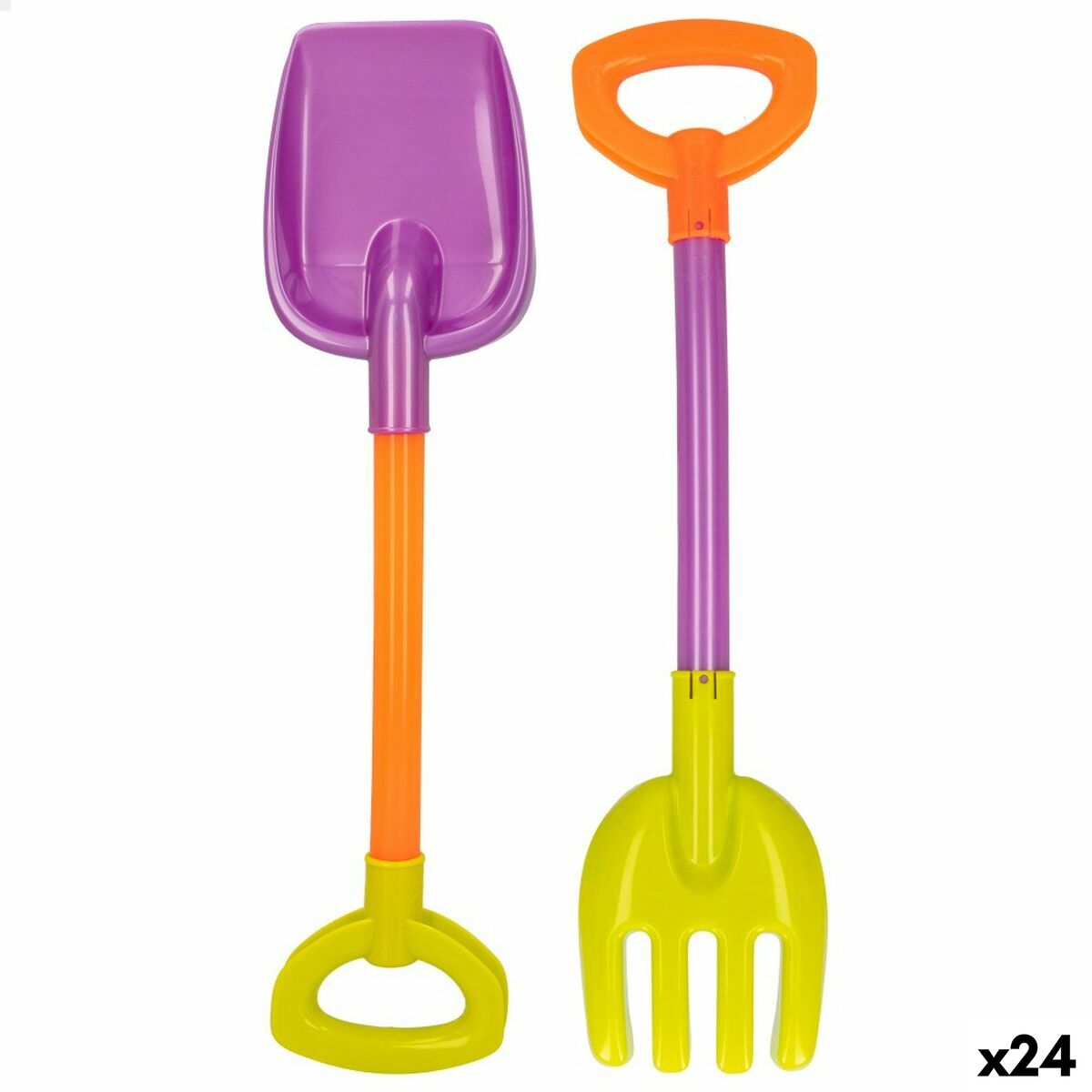 Set de jucării de plajă Colorbaby 39 cm 2 Piese (24 Unități) - Jucarii si jocuri, În aer liber și sport