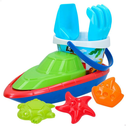 Set de jucării de plajă Colorbaby 8 Piese Barcă polipropilenă (24 Unități) - Jucarii si jocuri, În aer liber și sport