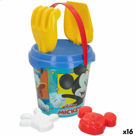 Set de jucării de plajă Mickey Mouse Ø 18 cm (16 Unități) - Jucarii si jocuri, În aer liber și sport
