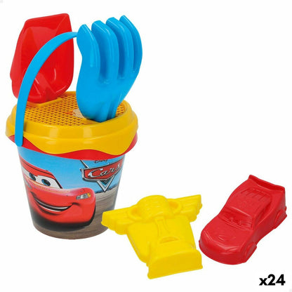 Set de jucării de plajă Cars Ø 14 cm (24 Unități) - Jucarii si jocuri, În aer liber și sport