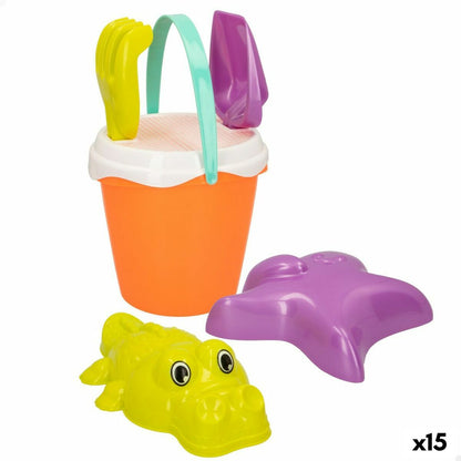 Set de jucării de plajă Colorbaby Ø 18 cm polipropilenă (15 Unități) - Jucarii si jocuri, În aer liber și sport