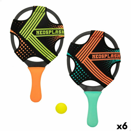 Palete de Plajă cu Minge Colorbaby Neopren Plastic (6 Unități) - Jucarii si jocuri, În aer liber și sport