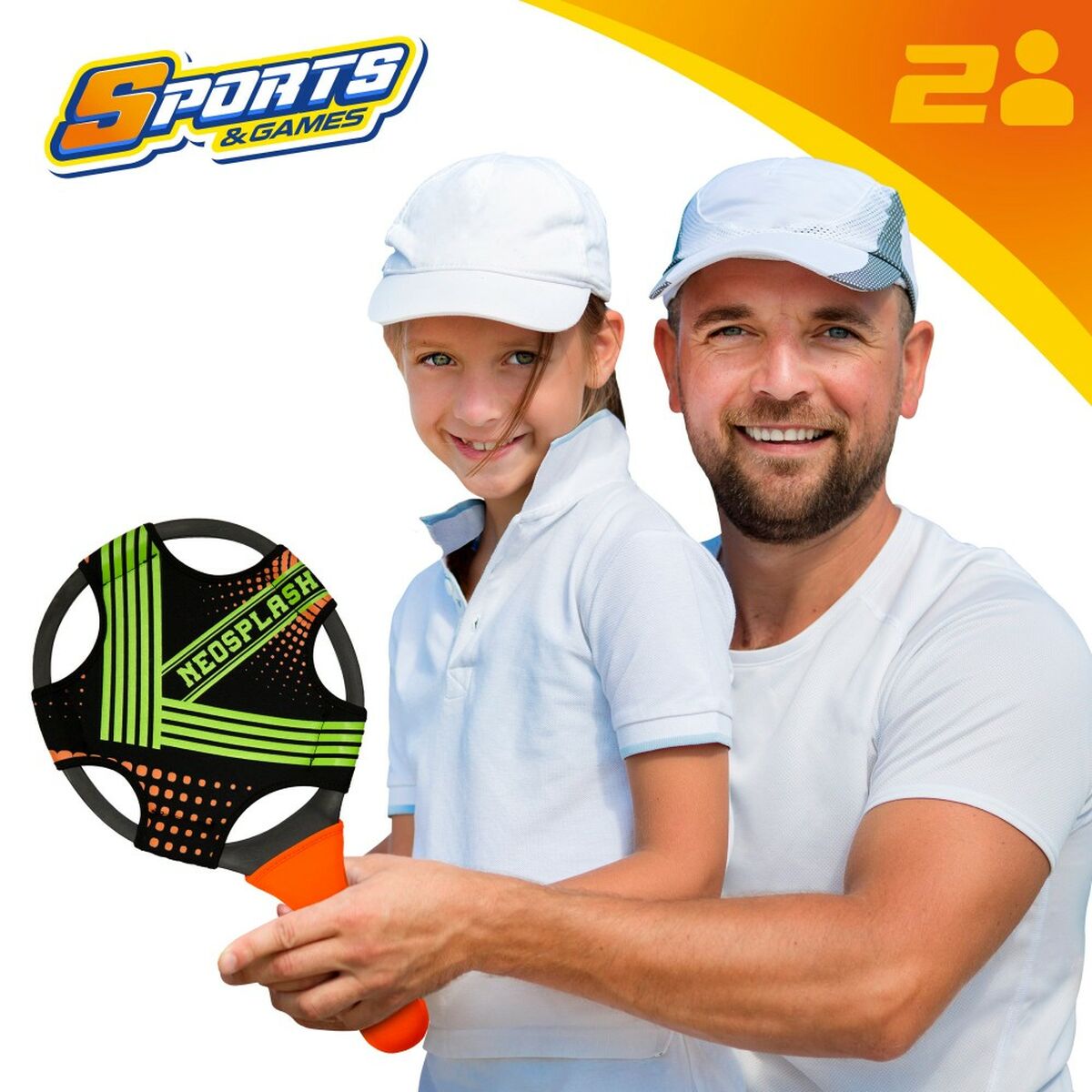 Palete de Plajă cu Minge Colorbaby Neopren Plastic (6 Unități) - Jucarii si jocuri, În aer liber și sport