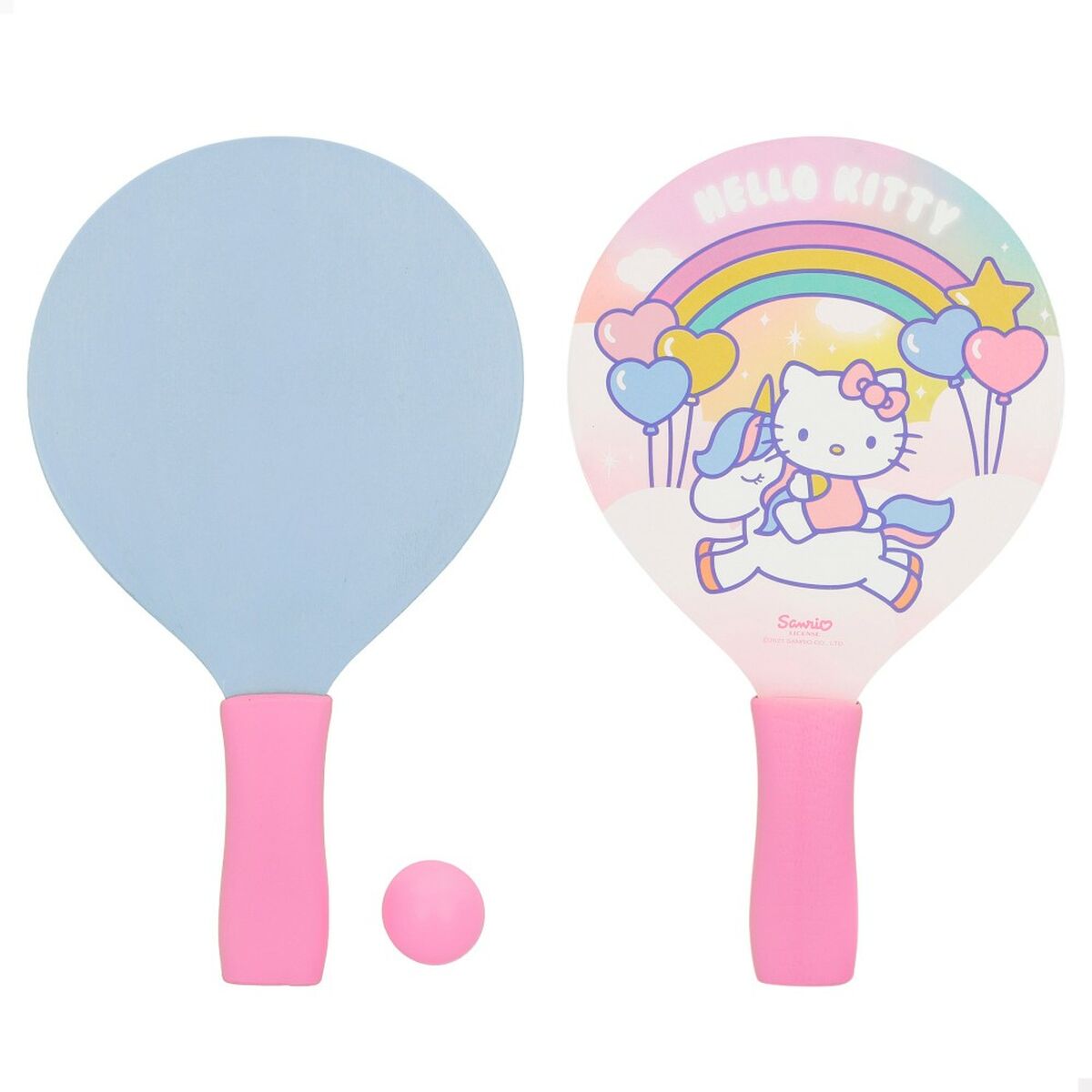 Palete de Plajă cu Minge Hello Kitty Lemn (12 Unități) - Jucarii si jocuri, În aer liber și sport