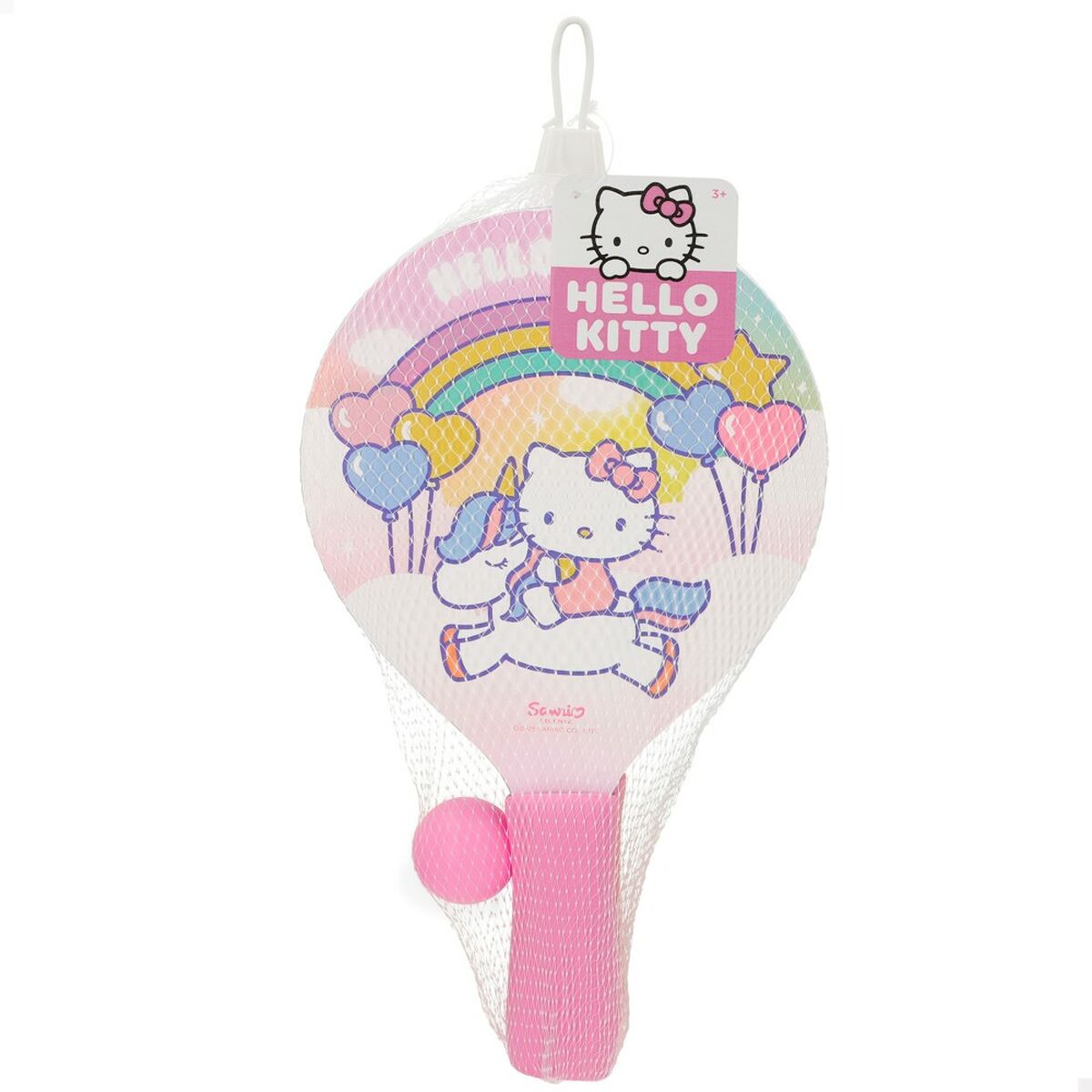 Palete de Plajă cu Minge Hello Kitty Lemn (12 Unități) - Jucarii si jocuri, În aer liber și sport