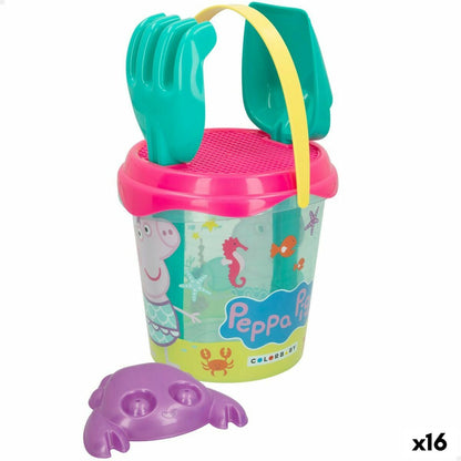 Set de jucării de plajă Peppa Pig Ø 18 cm (16 Unități) - Jucarii si jocuri, În aer liber și sport