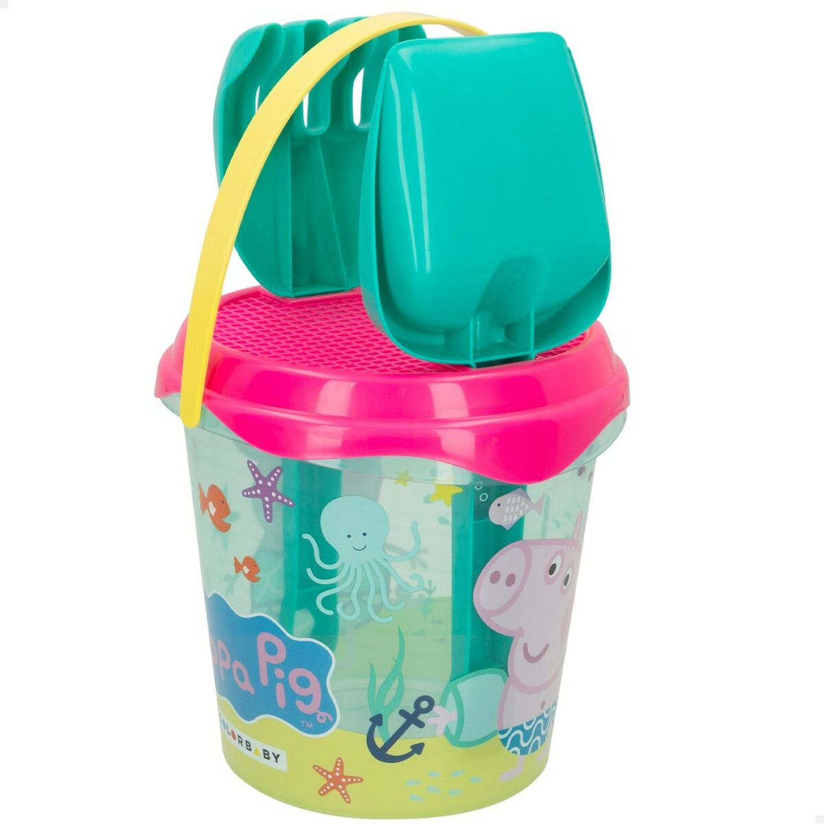 Set de jucării de plajă Peppa Pig Ø 18 cm (16 Unități) - Jucarii si jocuri, În aer liber și sport
