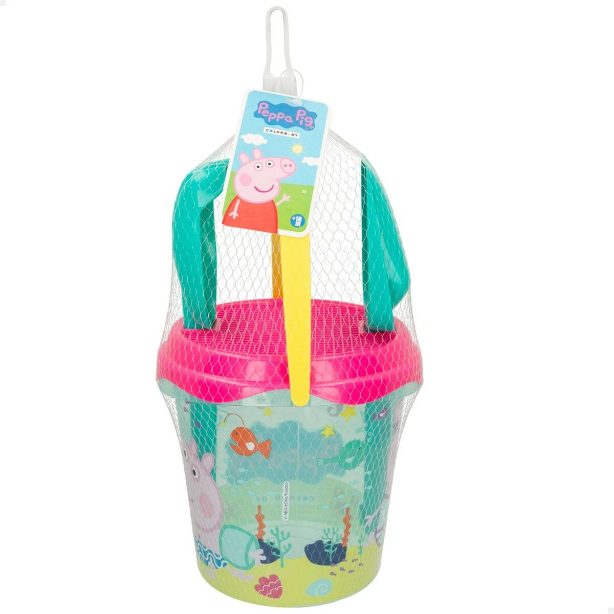 Set de jucării de plajă Peppa Pig Ø 18 cm (16 Unități) - Jucarii si jocuri, În aer liber și sport