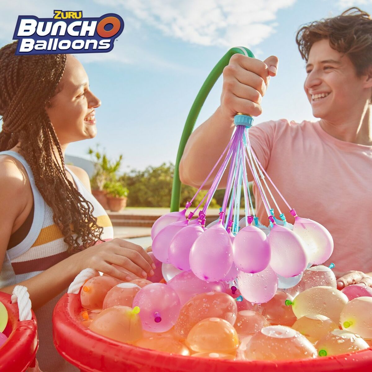 Baloane pentru Apă cu Pompiță de Umplere Zuru Bunch-o-Balloons 24 Unități - Jucarii si jocuri, În aer liber și sport