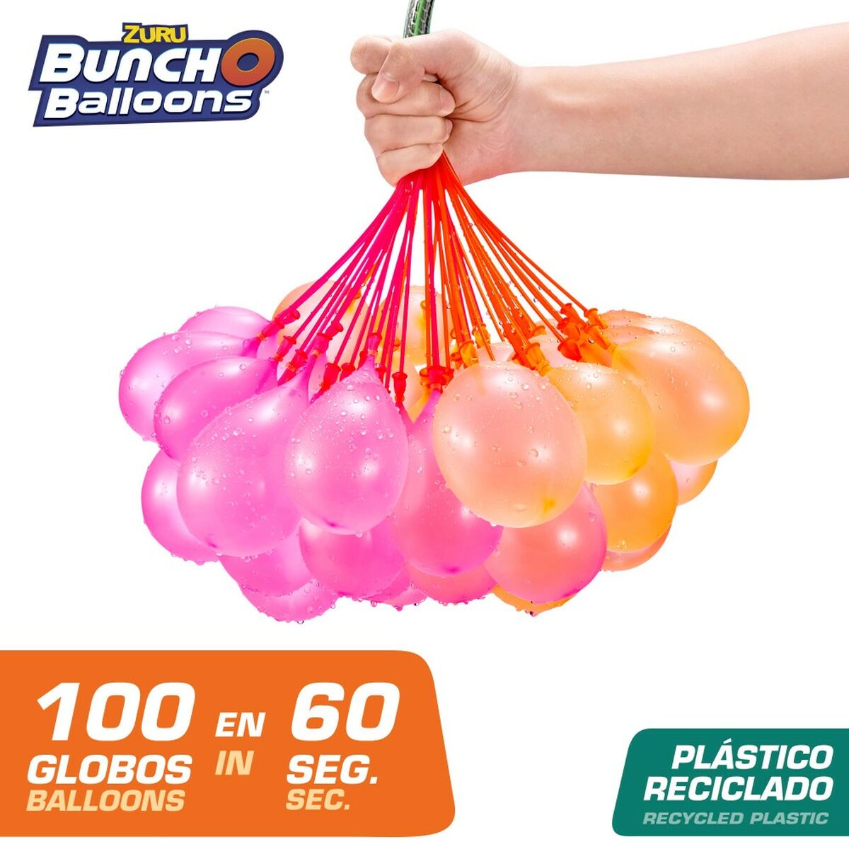 Baloane pentru Apă cu Pompiță de Umplere Zuru Bunch-o-Balloons 24 Unități - Jucarii si jocuri, În aer liber și sport