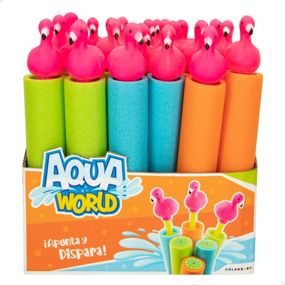 Pistol de apă Colorbaby Flamingo roz 80 ml 30 x 5 x 5 cm (24 Unități) - Jucarii si jocuri, În aer liber și sport
