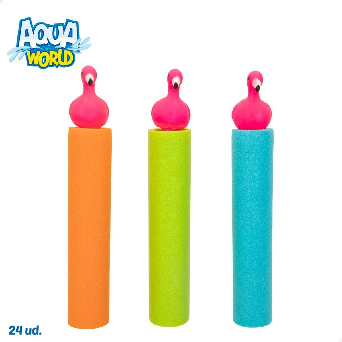 Pistol de apă Colorbaby Flamingo roz 80 ml 30 x 5 x 5 cm (24 Unități) - Jucarii si jocuri, În aer liber și sport