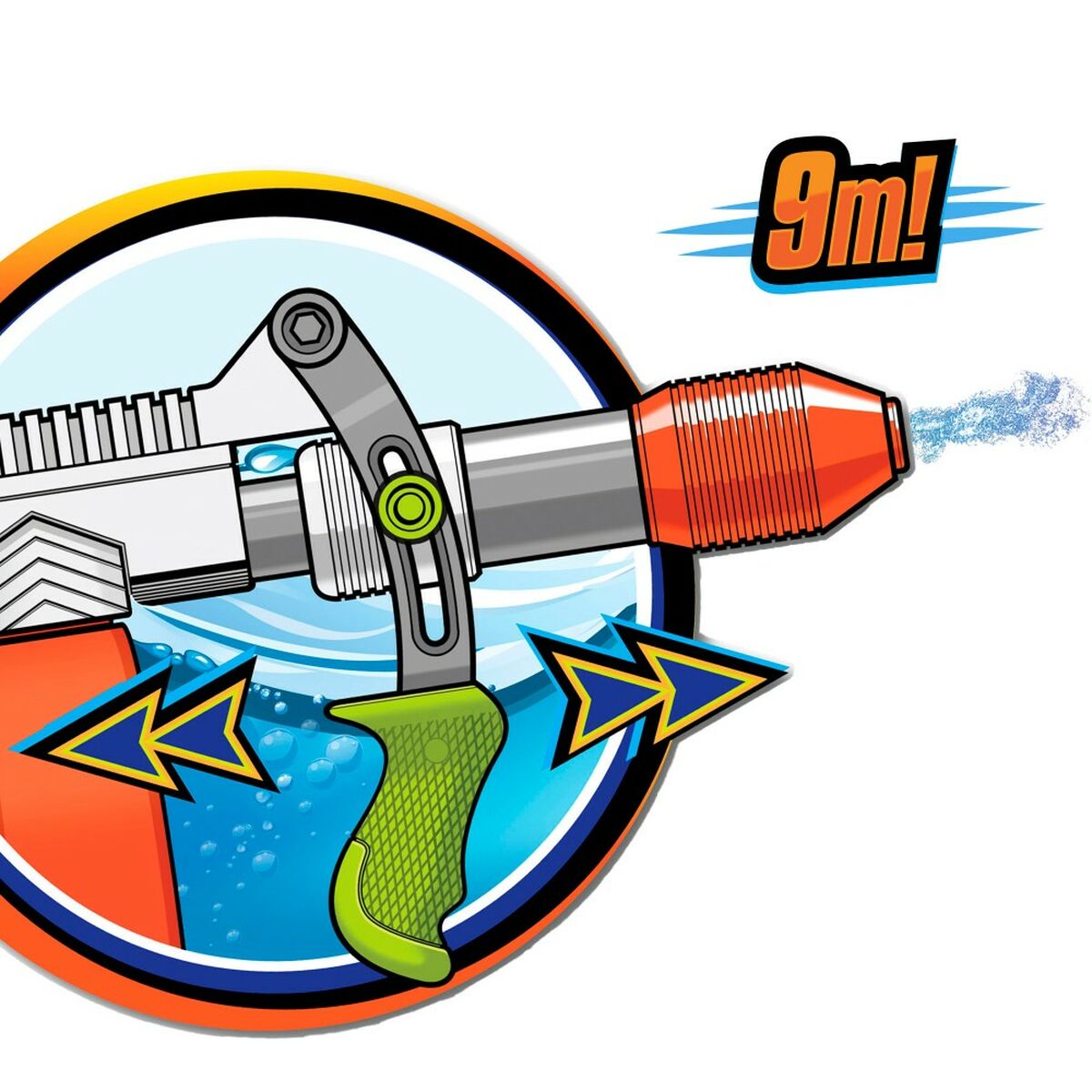 Pistol cu Apă Lanard 650 ml 50,5 x 21,5 x 6,5 cm (2 Unități) - Jucarii si jocuri, În aer liber și sport