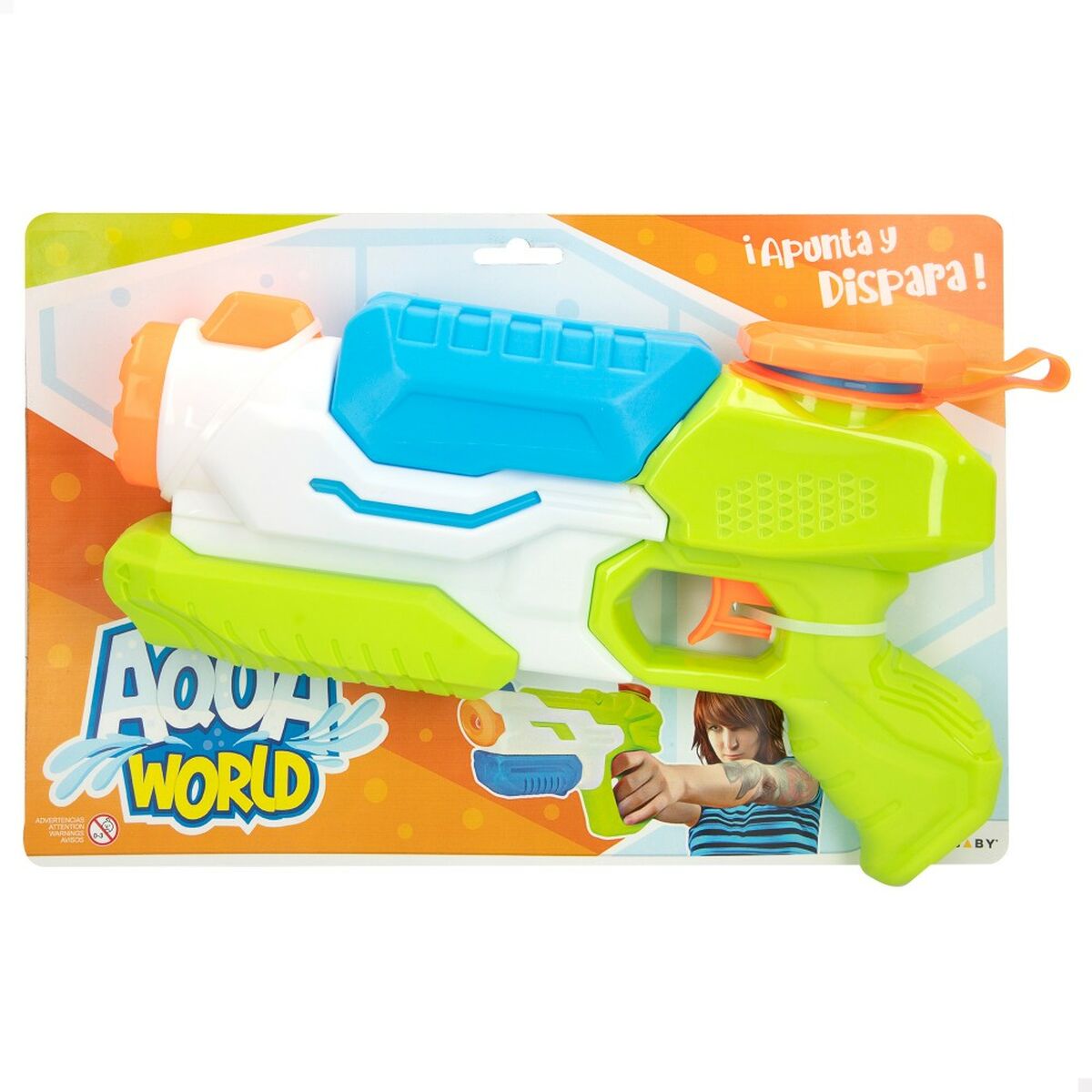 Pistol cu Apă Colorbaby AquaWorld 29 x 17,5 x 6,5 cm (6 Unități) - Jucarii si jocuri, În aer liber și sport