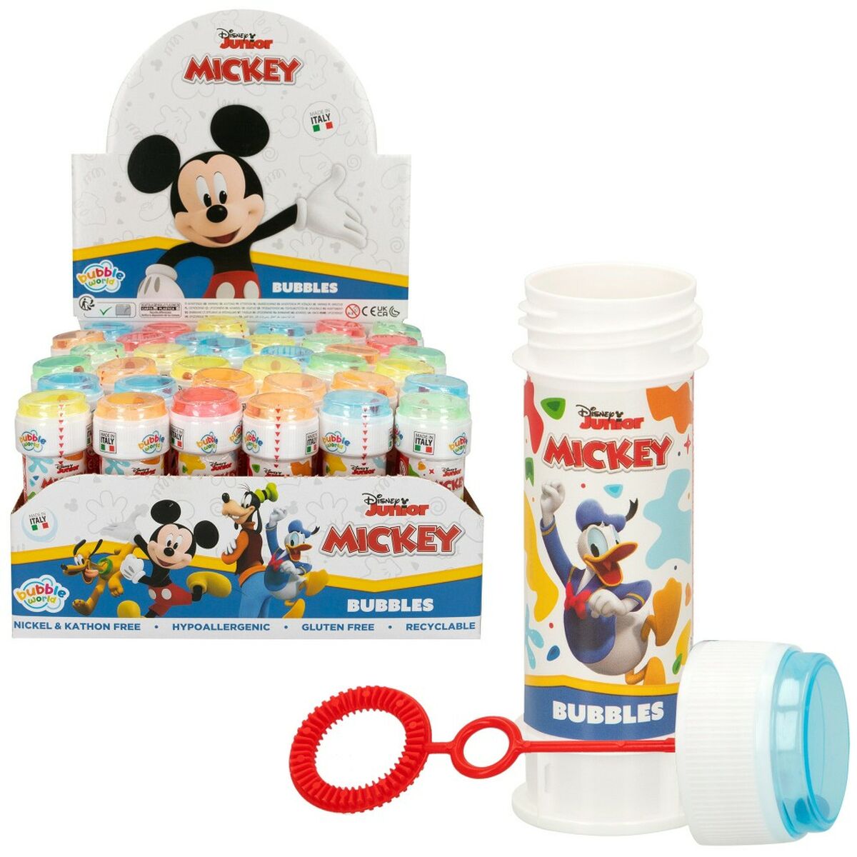 Aparat baloane săpun Mickey Mouse 60 ml 3,8 x 11,5 x 3,8 cm (216 Unități) - Jucarii si jocuri, În aer liber și sport