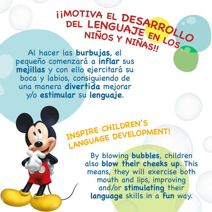 Aparat baloane săpun Mickey Mouse 60 ml 3,8 x 11,5 x 3,8 cm (216 Unități) - Jucarii si jocuri, În aer liber și sport