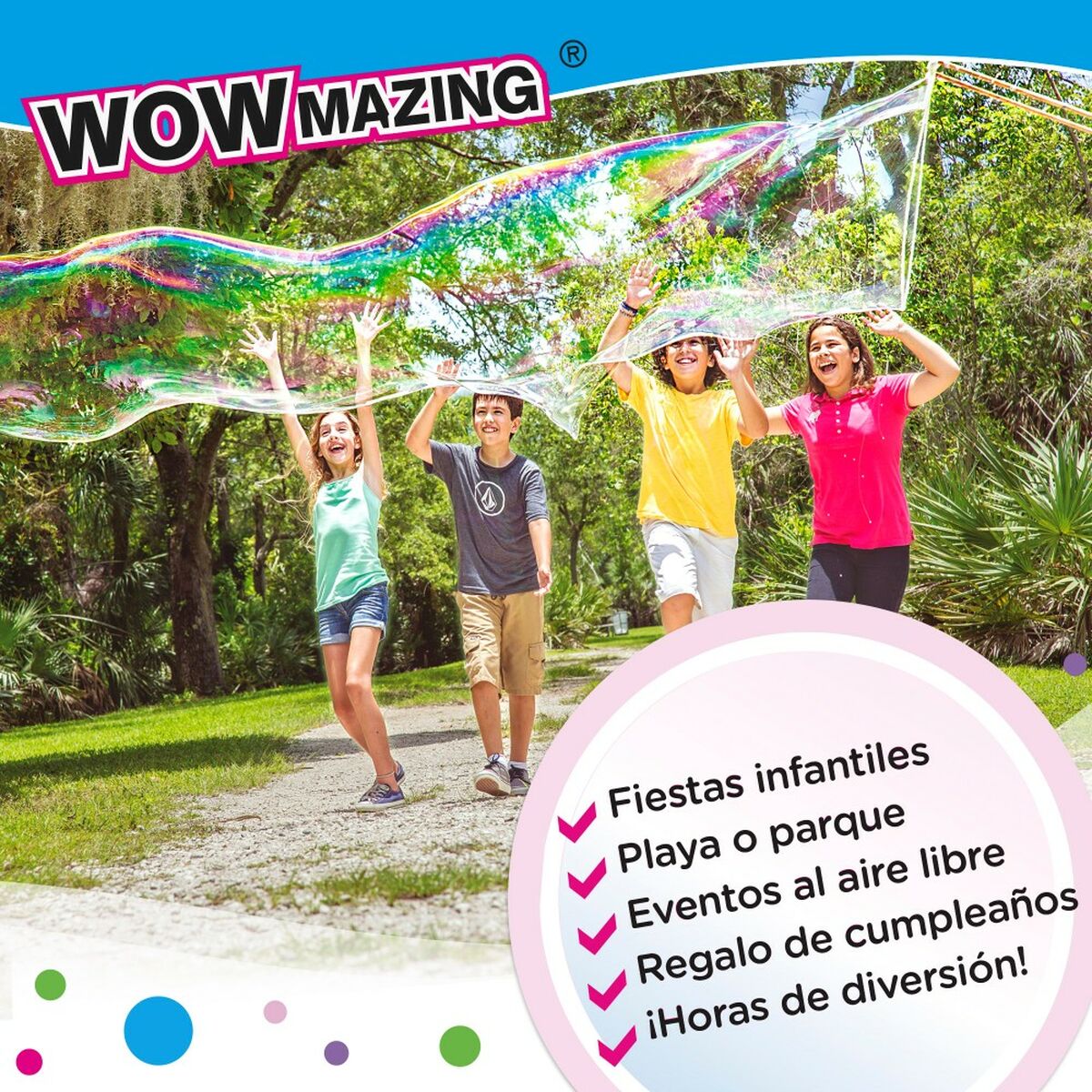 Săpun lichid pentru săpunieră cu pompă WOWmazing 7,5 x 13,5 x 2 cm (12 Unități) - Jucarii si jocuri, În aer liber și sport