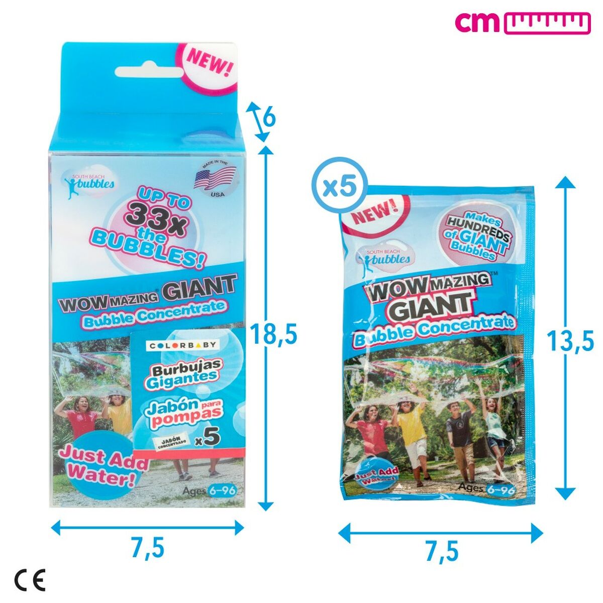 Săpun lichid pentru săpunieră cu pompă WOWmazing 7,5 x 13,5 x 2 cm (20 Unități) - Jucarii si jocuri, În aer liber și sport