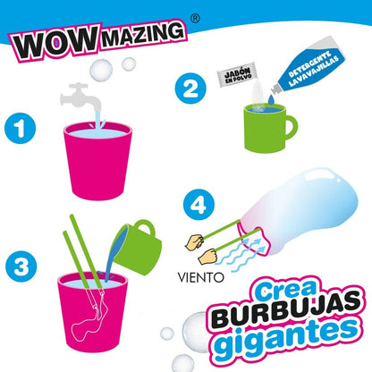 Joc cu Baloane de Săpun WOWmazing 41 cm (24 Unități) - Jucarii si jocuri, În aer liber și sport