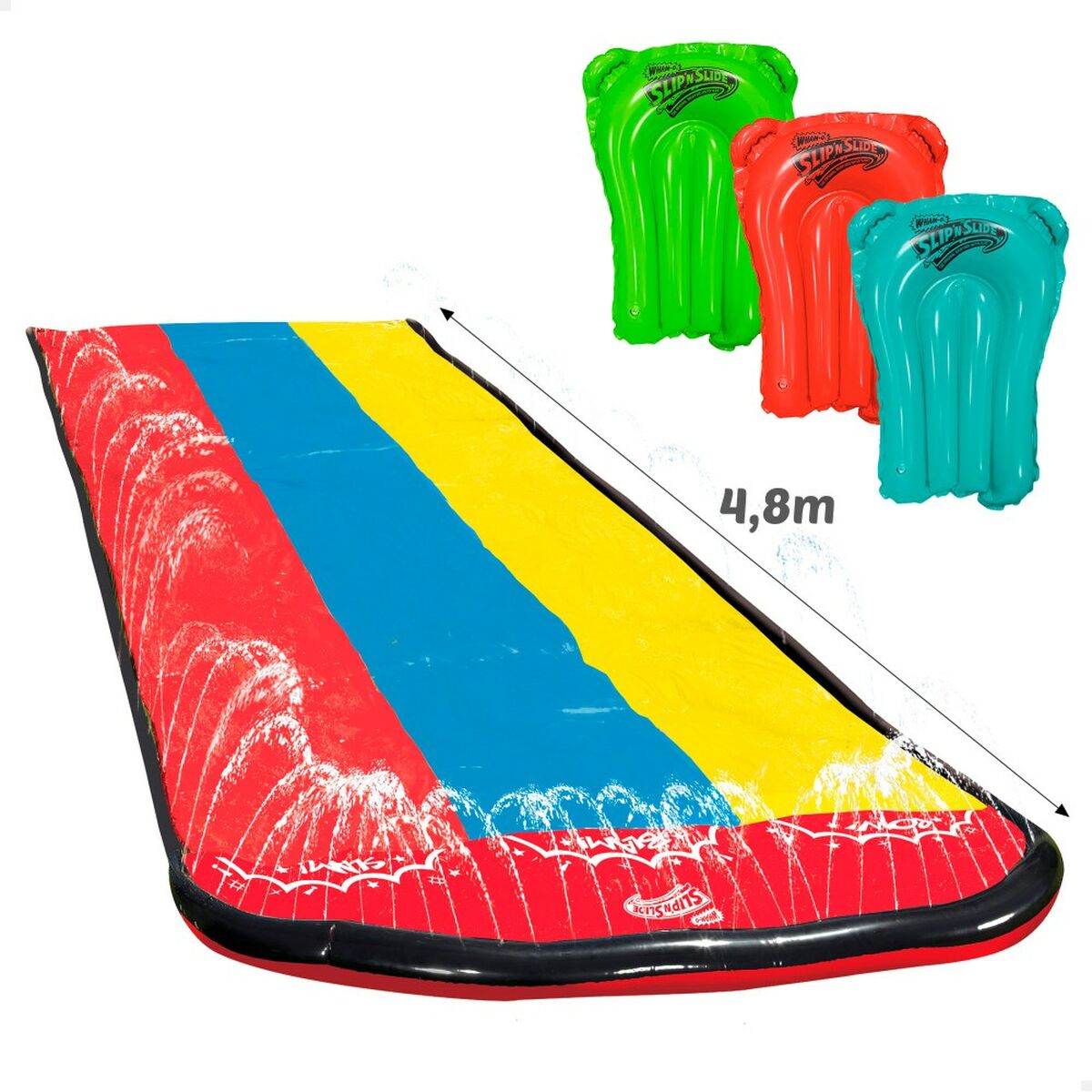 Tobogan acvatic 200 x 12 x 480 cm Multicolor - Jucarii si jocuri, În aer liber și sport