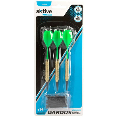 Darts Aktive 14 cm Metal Plastic 24 Unități - Sport și în aer liber, Darts și ținte
