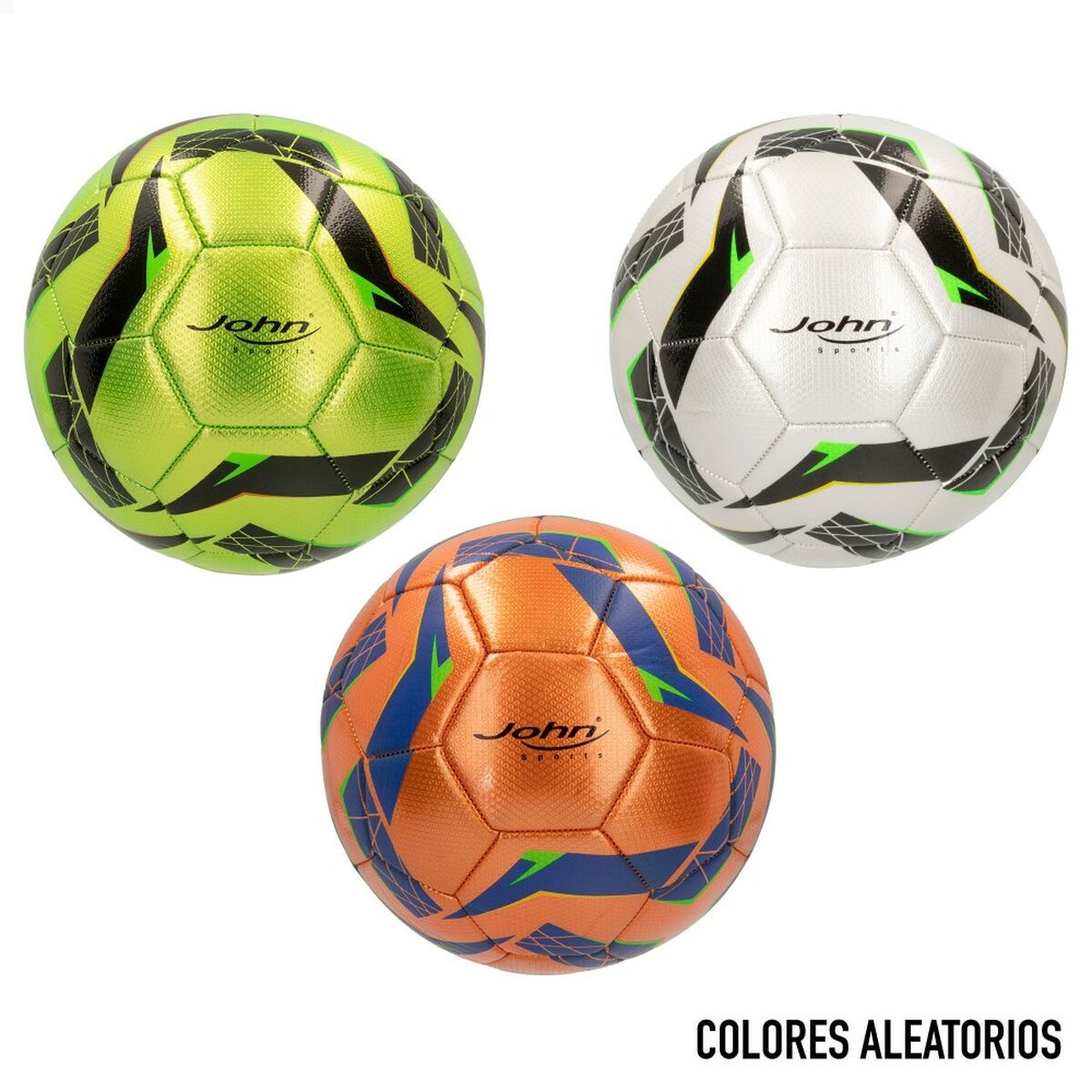 Minge de Fotbal John Sports Competition Techno 5 Ø 22 cm Blană Sintetică (12 Unități) - Sport și în aer liber, Fotbal