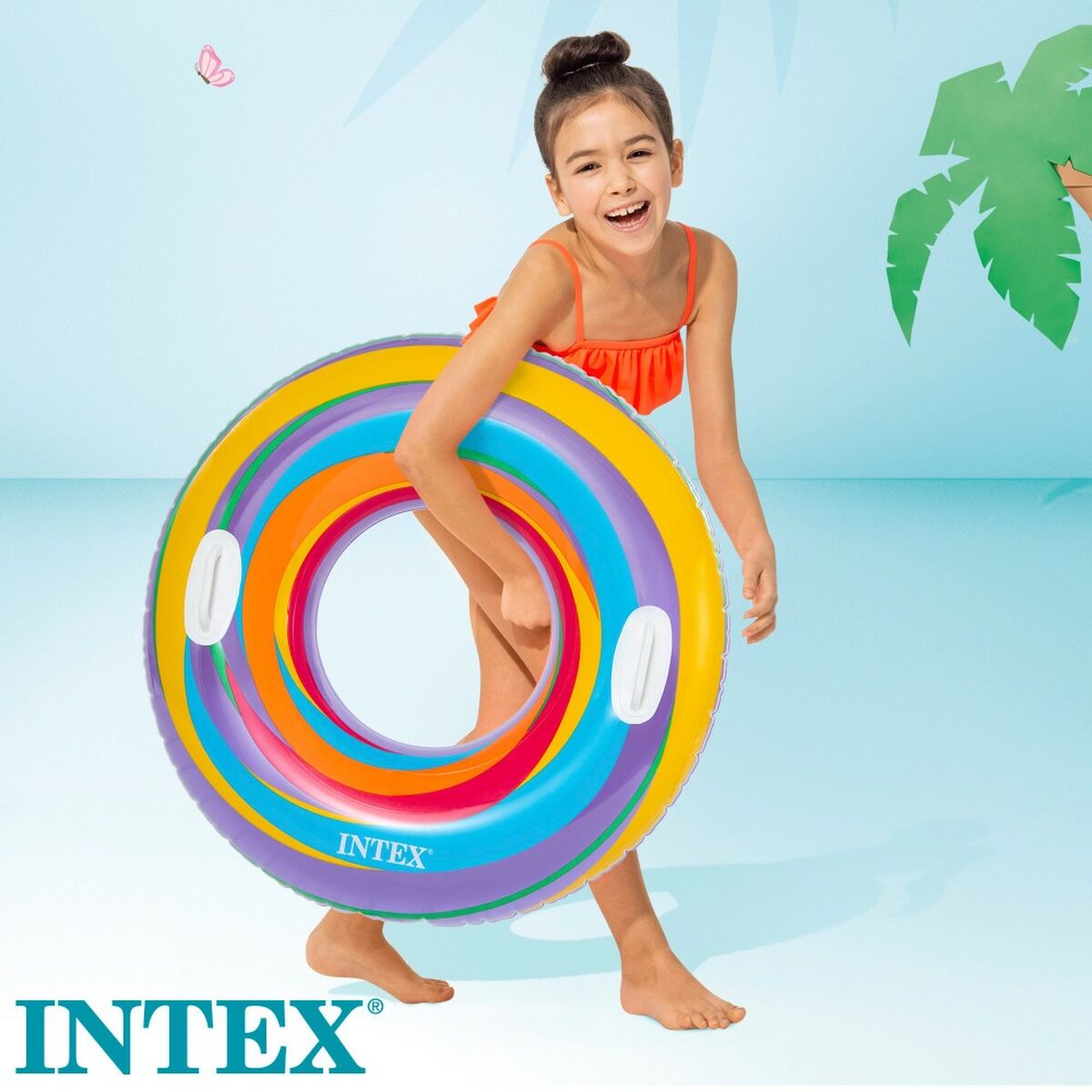 Colac Gonflabil Gogoașă Intex Ø 91 cm 91 x 22 x 91 cm (24 Unități) - Jucarii si jocuri, În aer liber și sport