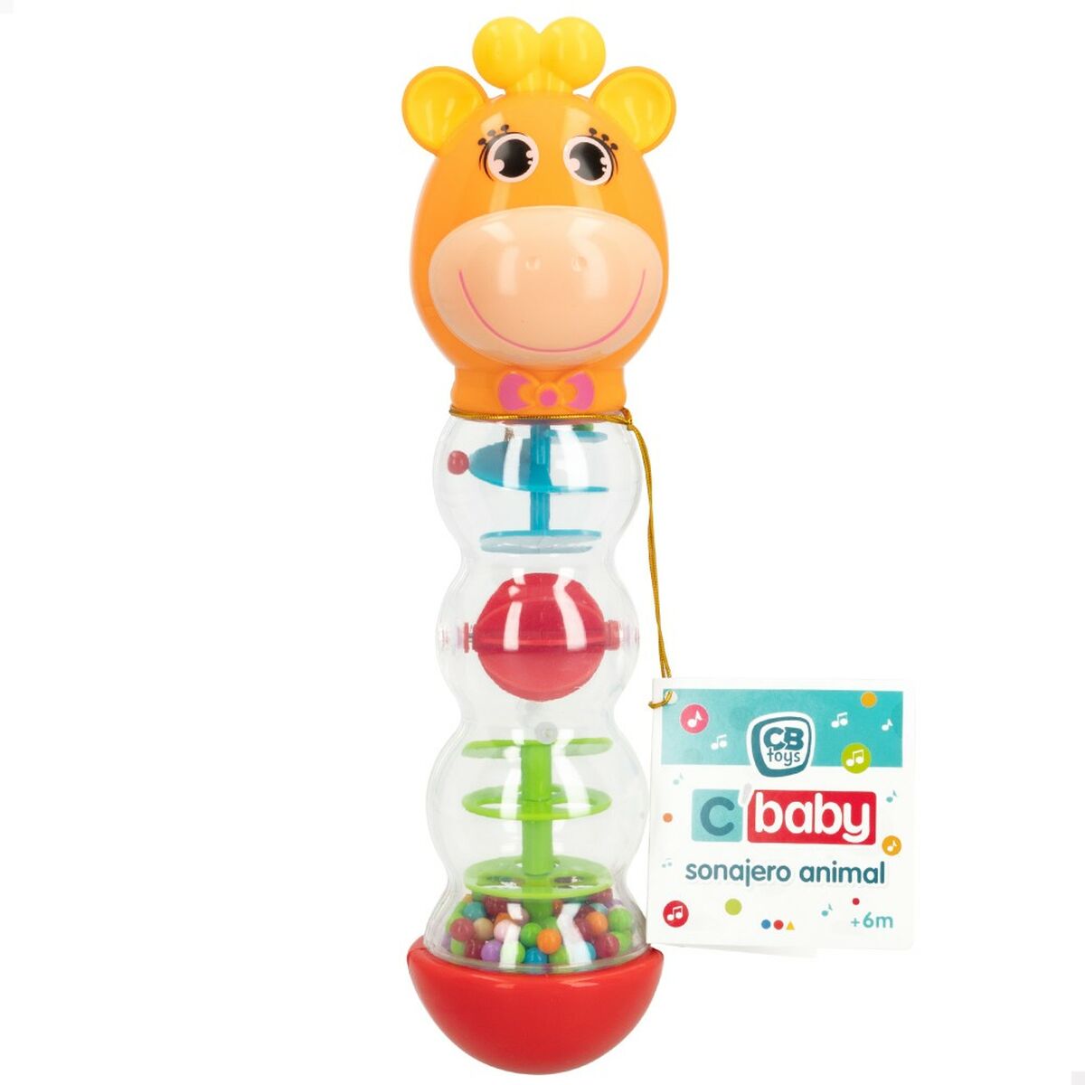 Zornăitoare Colorbaby 6,5 x 25,5 x 6,5 cm (12 Unități) - Bebelus, Jucăriile copilăriei timpurii