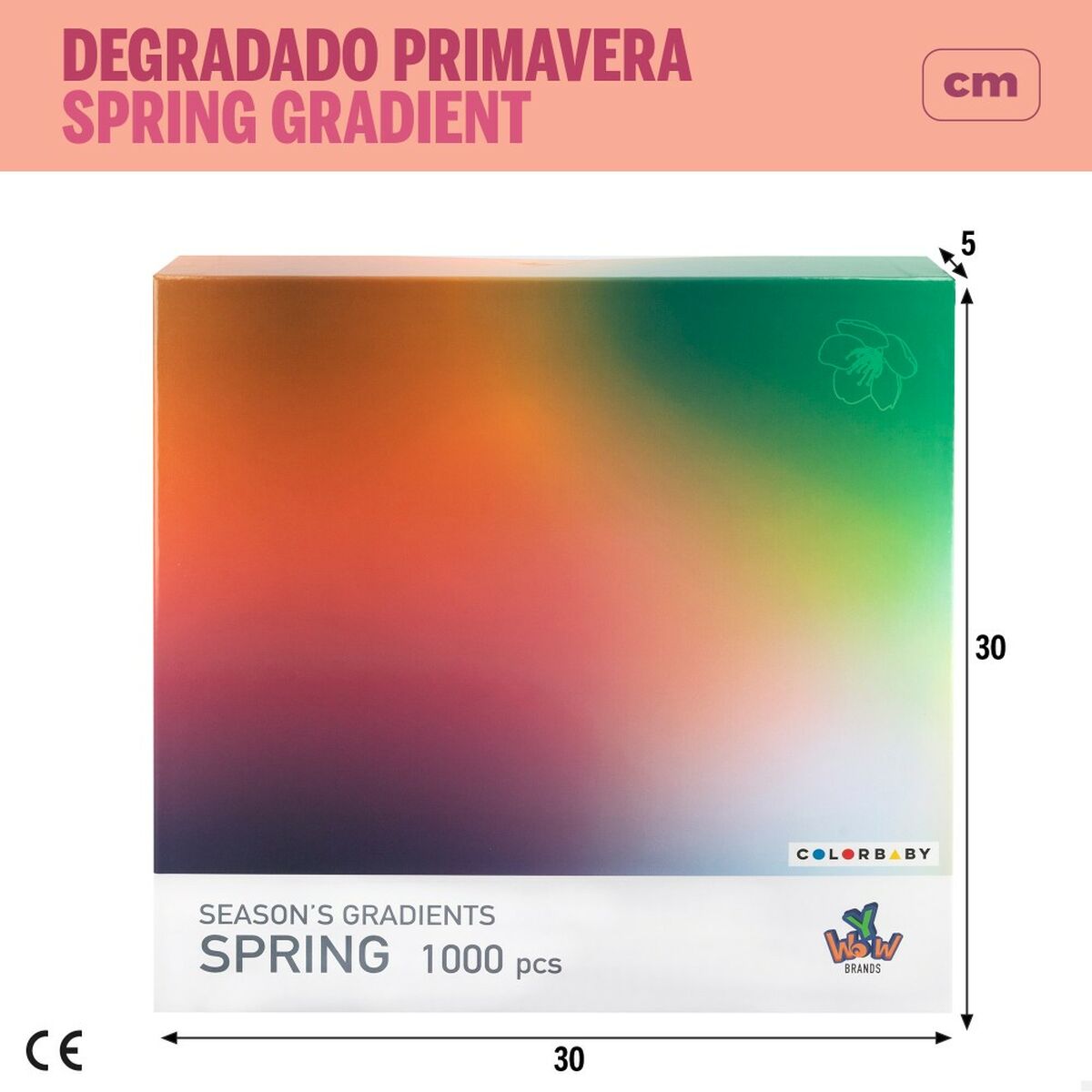 Puzzle Colorbaby Season's Gradients Spring 68 x 50 cm (6 Unități) - Jucarii si jocuri, Puzzle-uri și puzzle-uri