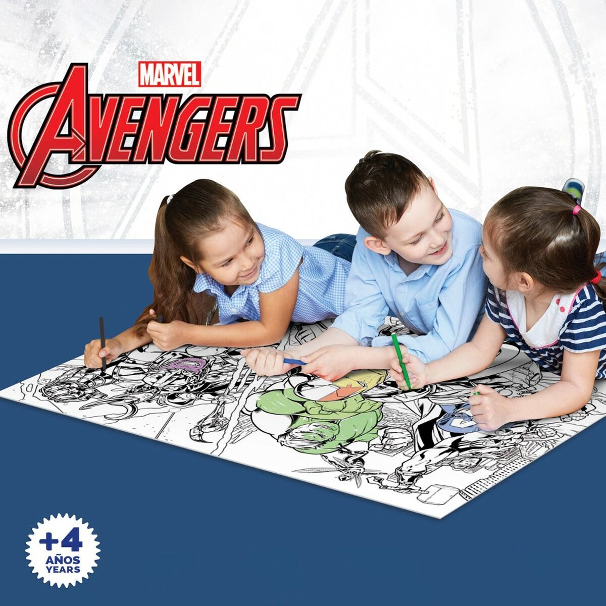 Puzzle pentru Copii The Avengers Cu două fețe 108 Piese 70 x 1,5 x 50 cm (6 Unități) - Jucarii si jocuri, Puzzle-uri și puzzle-uri