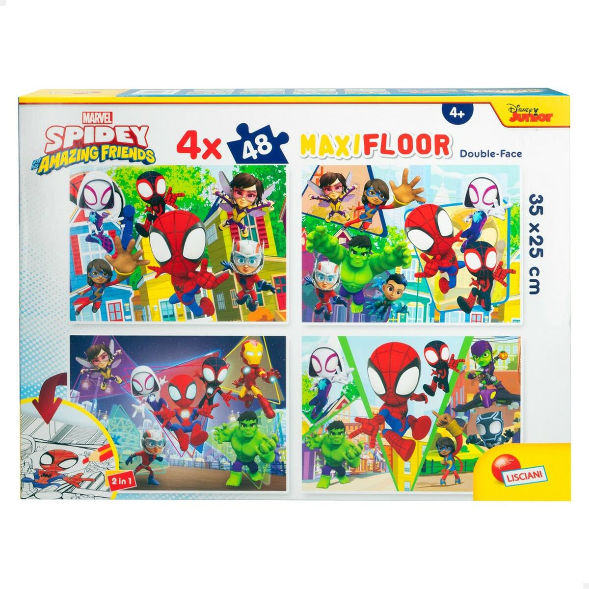Set de 4 Puzzle-uri Spidey 35 x 1,5 x 25 cm 48 Piese (6 Unități) - Jucarii si jocuri, Puzzle-uri și puzzle-uri