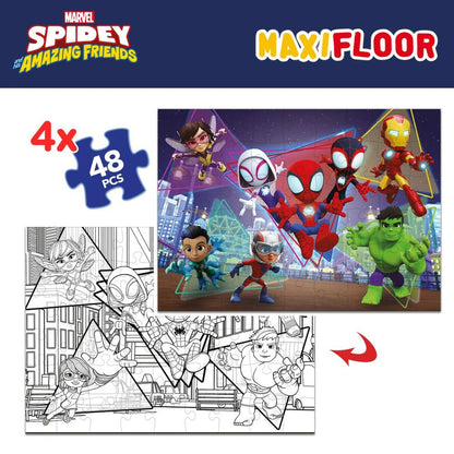 Set de 4 Puzzle-uri Spidey 35 x 1,5 x 25 cm 48 Piese (6 Unități) - Jucarii si jocuri, Puzzle-uri și puzzle-uri