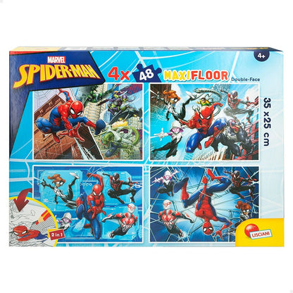 Puzzle pentru Copii Spider-Man Cu două fețe 4-ia-1 48 Piese 35 x 1,5 x 25 cm (6 Unități) - Jucarii si jocuri, Puzzle-uri și puzzle-uri