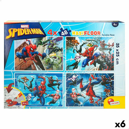 Puzzle pentru Copii Spider-Man Cu două fețe 4-ia-1 48 Piese 35 x 1,5 x 25 cm (6 Unități) - Jucarii si jocuri, Puzzle-uri și puzzle-uri