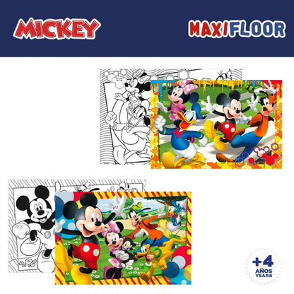 Set de 4 Puzzle-uri Mickey Mouse 35 x 1,5 x 25 cm 48 Piese (6 Unități) - Jucarii si jocuri, Puzzle-uri și puzzle-uri