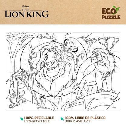 Puzzle pentru Copii The Lion King Cu două fețe 24 Piese 70 x 1,5 x 50 cm (12 Unități) - Jucarii si jocuri, Puzzle-uri și puzzle-uri