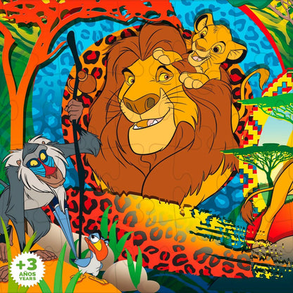 Puzzle pentru Copii The Lion King Cu două fețe 24 Piese 70 x 1,5 x 50 cm (12 Unități) - Jucarii si jocuri, Puzzle-uri și puzzle-uri