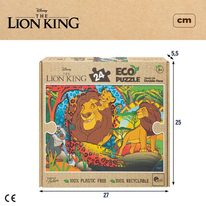 Puzzle pentru Copii The Lion King Cu două fețe 24 Piese 70 x 1,5 x 50 cm (12 Unități) - Jucarii si jocuri, Puzzle-uri și puzzle-uri