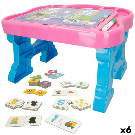 Masă cu mai multe jocuri Peppa Pig (6 Unități) - Jucarii si jocuri, În aer liber și sport