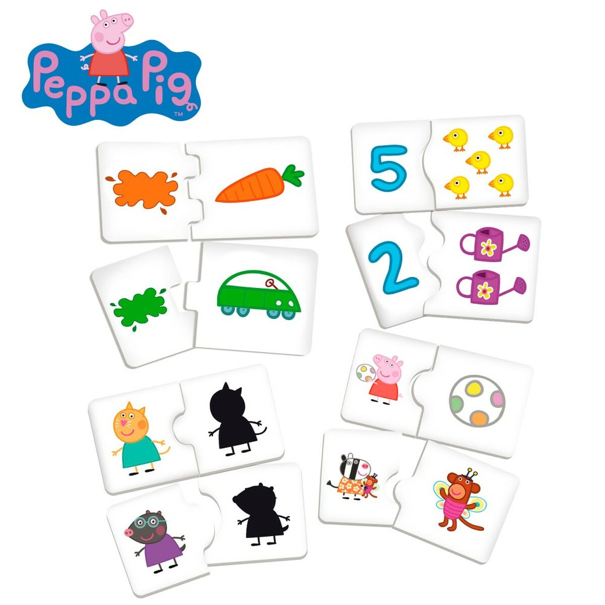 Masă cu mai multe jocuri Peppa Pig (6 Unități) - Jucarii si jocuri, În aer liber și sport