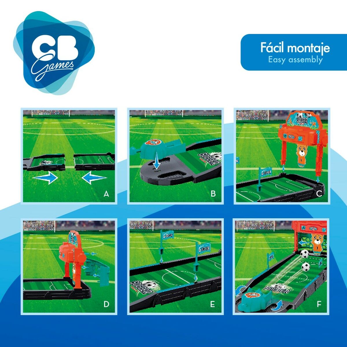 Joc de Îndemânare Colorbaby Football 6 Unități - Jucarii si jocuri, Jocuri și accesorii