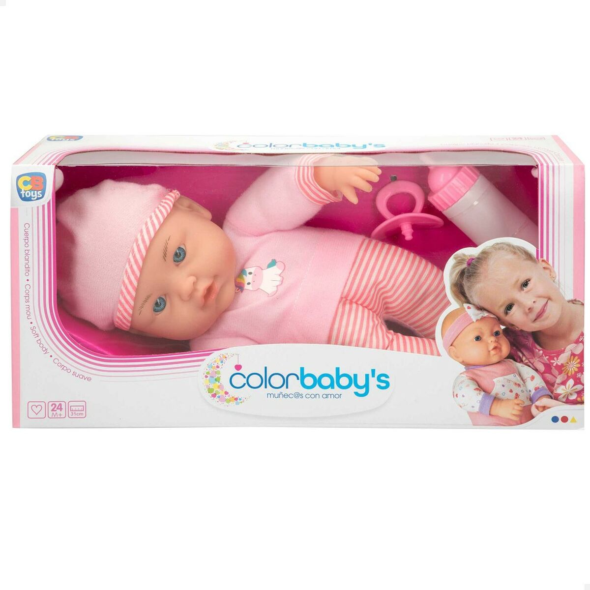 Păpușă Bebe Colorbaby 22 x 32 x 9,5 cm 6 Unități - Jucarii si jocuri, Păpuși și accesorii