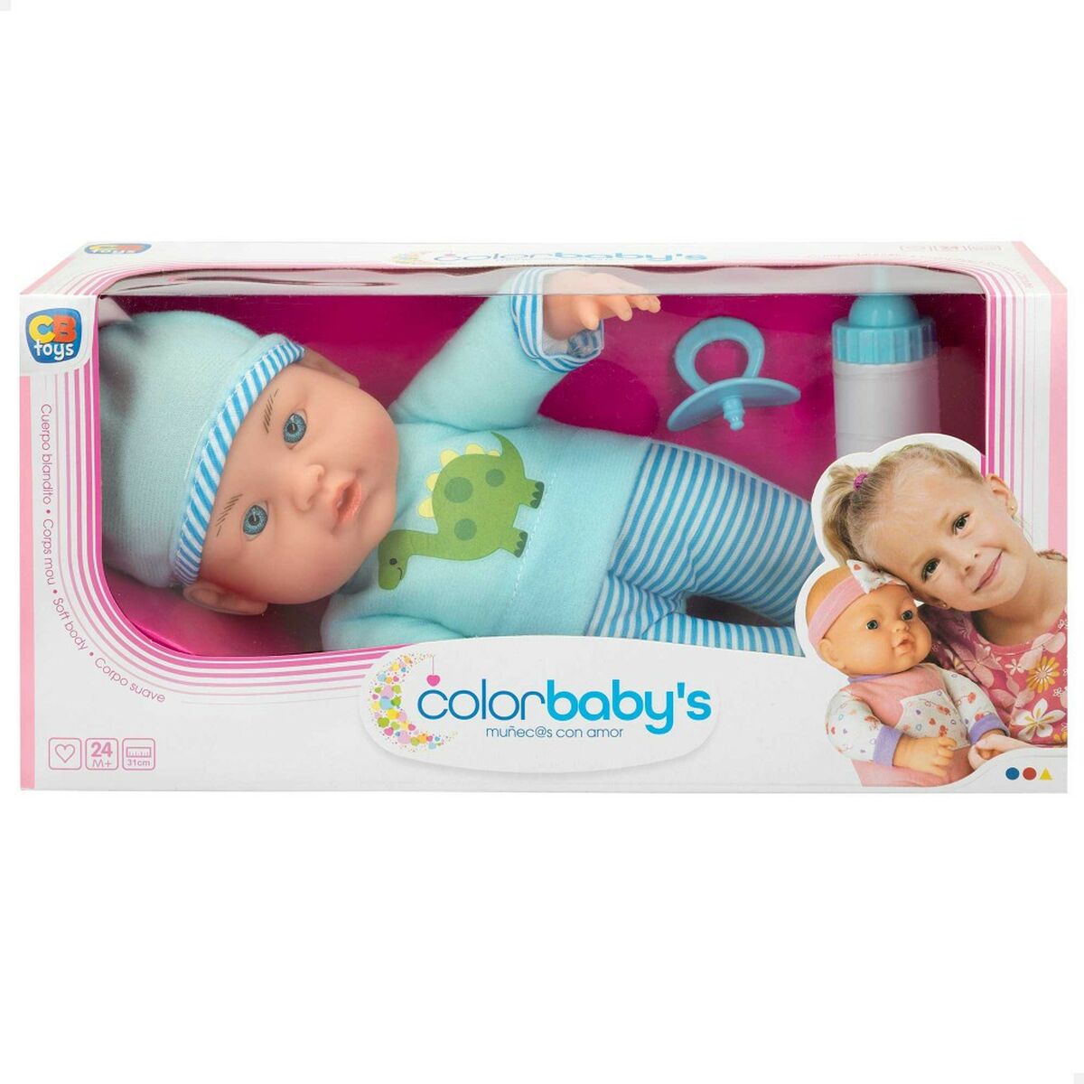 Păpușă Bebe Colorbaby 22 x 32 x 9,5 cm 6 Unități - Jucarii si jocuri, Păpuși și accesorii